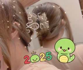 施術中の髪型……????????